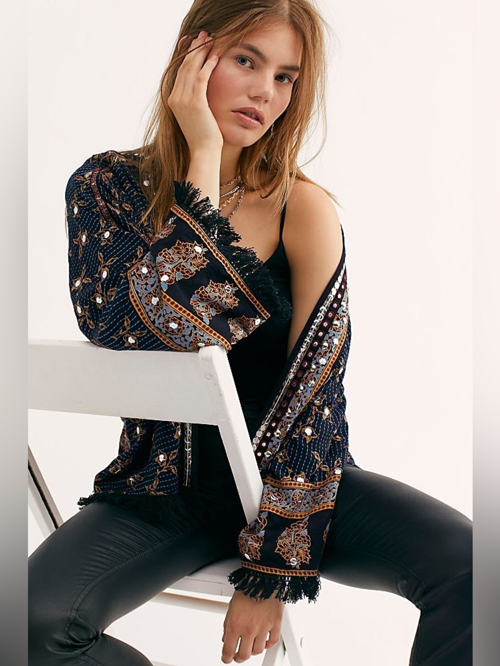 FREE PEOPLE Rays of Light Jacket size XS 💫